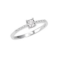 Ringe Bliss Dame in Weißgold Diamante 0.09 Ct 20064260 - 20064260